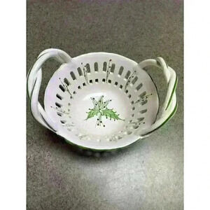RCCL Porcelain Holly Christmas basket